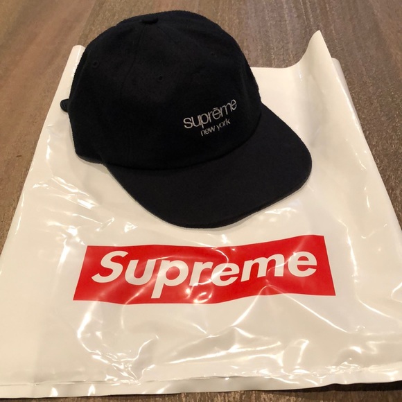 supreme napped canvas hat